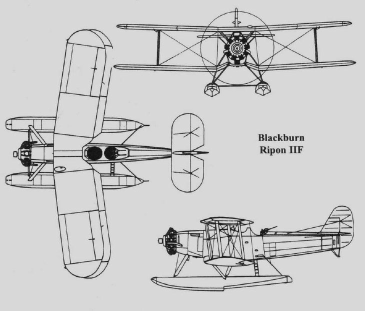 гидросамолет 
Blackburn Ripon
