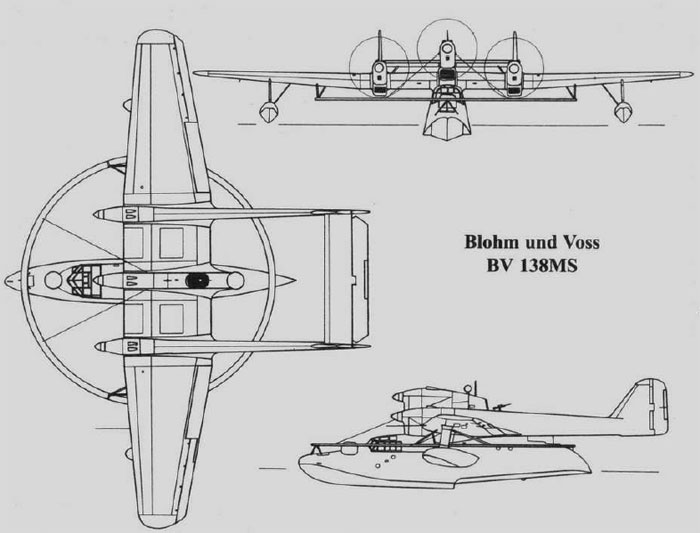 гидросамолет 
Blohm und Voss BV 138
